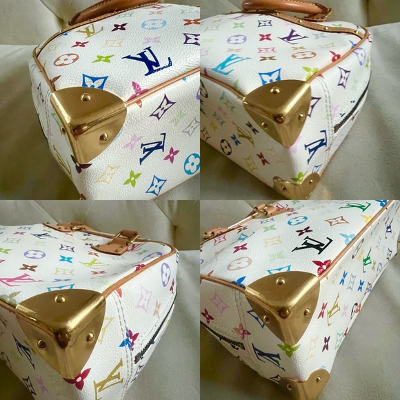 Louis Vuitton White Multicolor Satchel - Picture 7 of 8